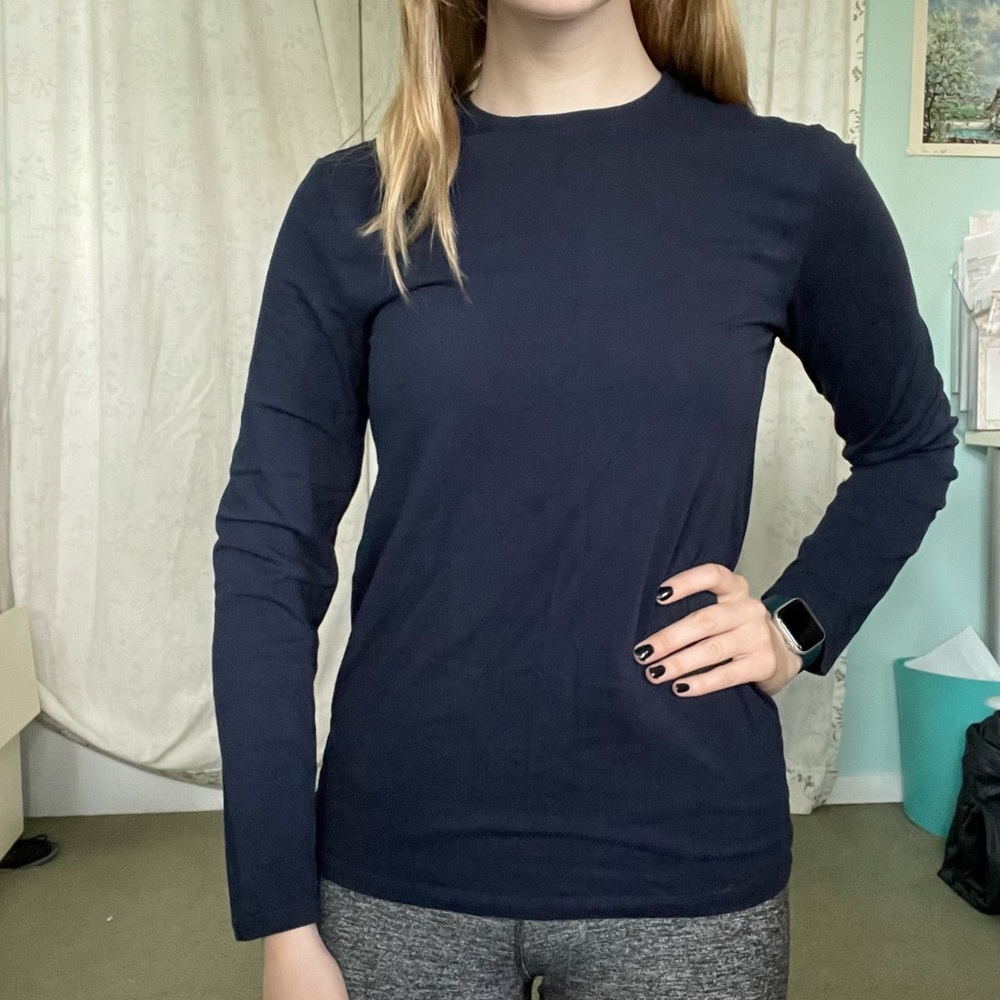 Apt. 9 Long sleeve navy tee